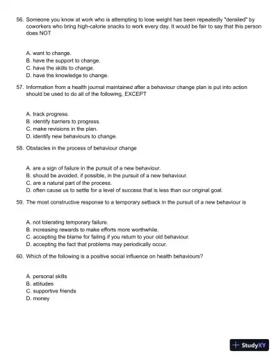 Core Concepts in Health, Canadian Edition Test Bank - Page 13 preview image