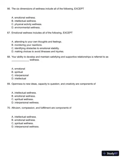 Core Concepts in Health, Canadian Edition Test Bank - Page 15 preview image