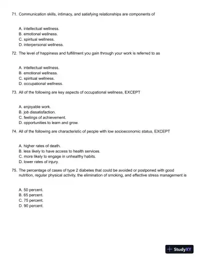 Core Concepts in Health, Canadian Edition Test Bank - Page 16 preview image