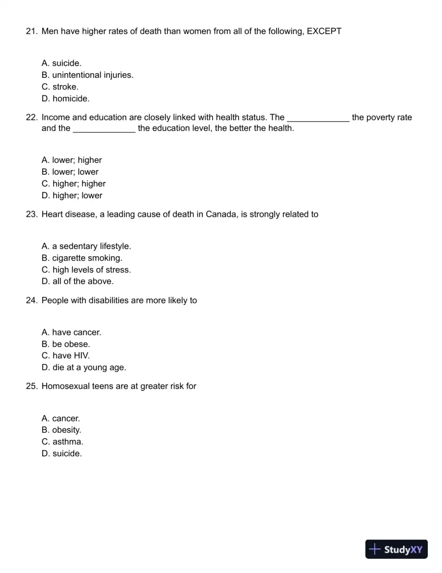 Core Concepts in Health, Canadian Edition Test Bank, page 6