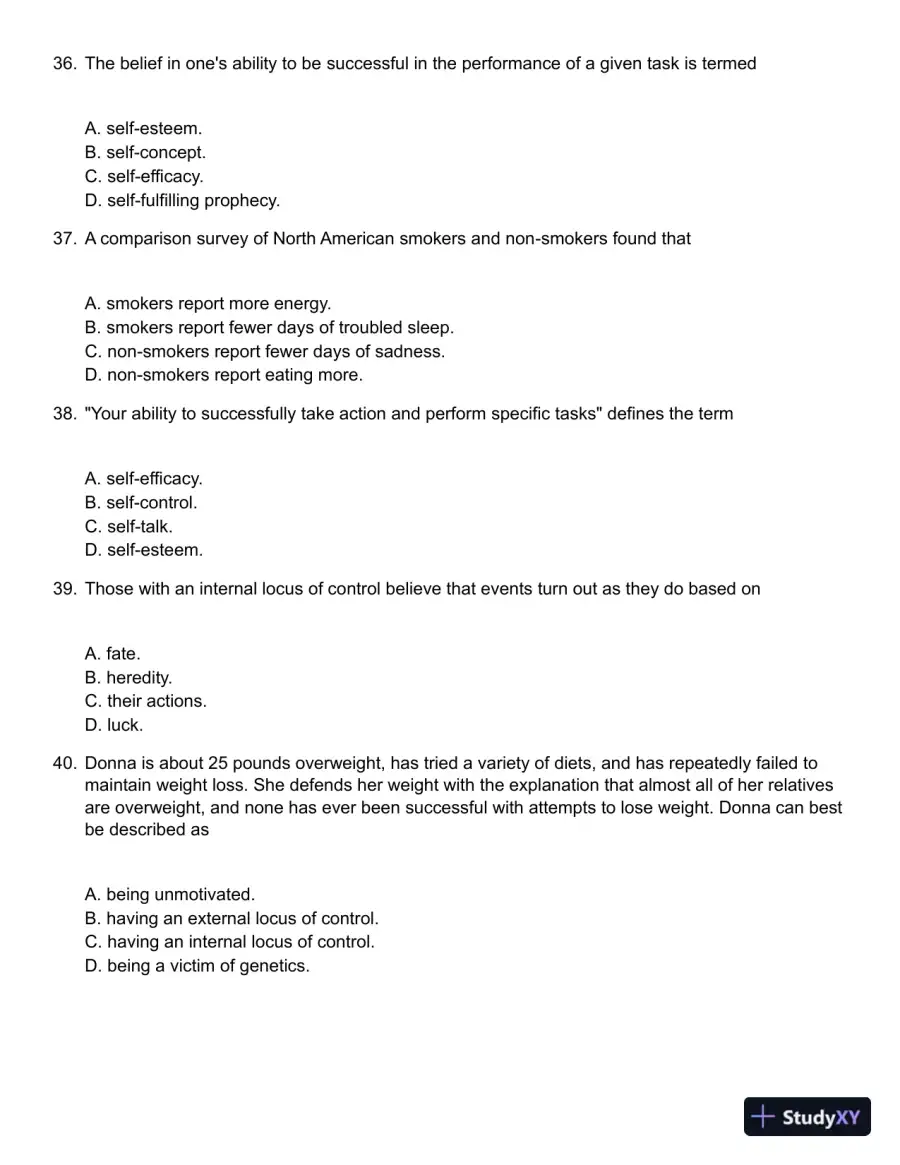 Core Concepts in Health, Canadian Edition Test Bank, page 9