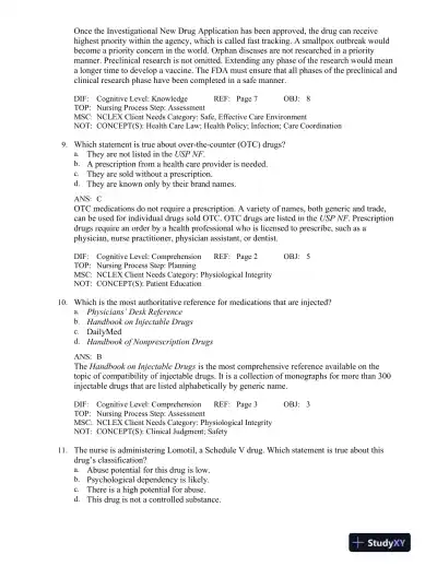 Basic Pharmacology for Nurses 17th Edition Test Bank - Page 5 preview image