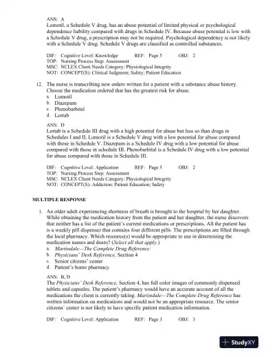 Basic Pharmacology for Nurses 17th Edition Test Bank - Page 6 preview image