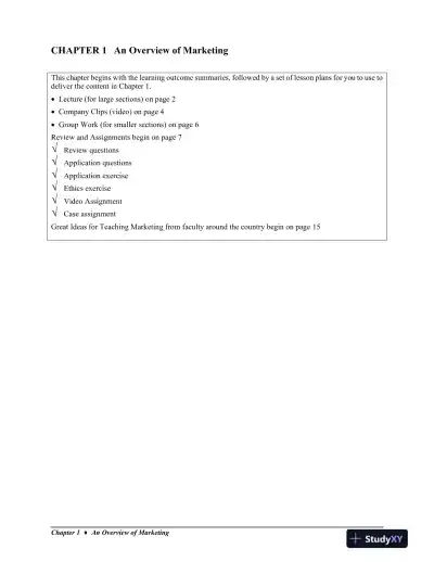 MKTG, 10th Edition Solution Manual - Page 1 preview image