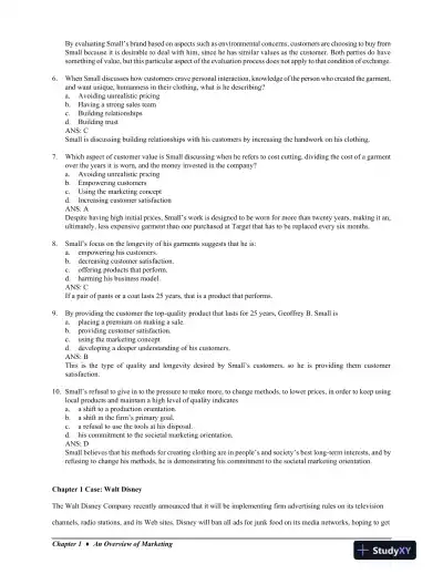 MKTG, 10th Edition Solution Manual - Page 12 preview image