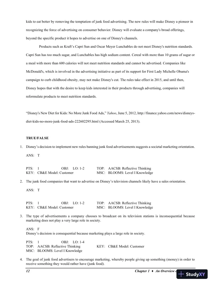 MKTG, 10th Edition Solution Manual, page 13