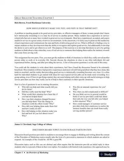 MKTG, 10th Edition Solution Manual - Page 16 preview image