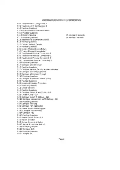 Network Configuration and Troubleshooting Practice - Page 2 preview image