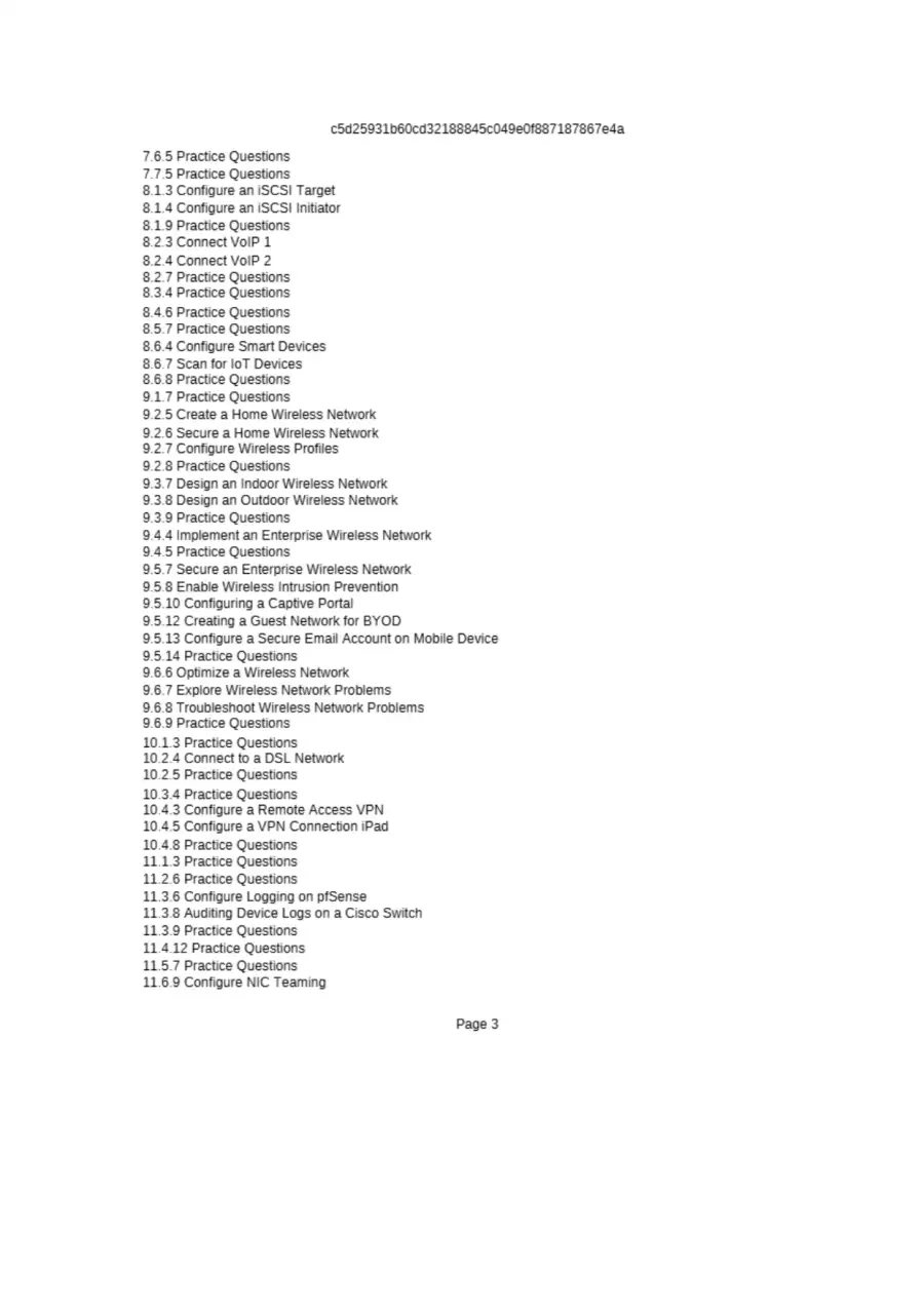 Network Configuration and Troubleshooting Practice, page 3