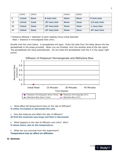 Bio Lab 3 Cell Membranes Lab Report - Page 3 preview image