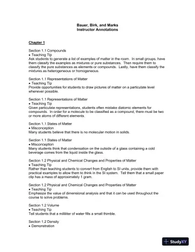 Solution Manual For Introduction to Chemistry, 4th Edition - Page 1 preview image