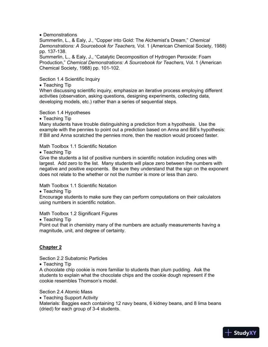 Solution Manual For Introduction to Chemistry, 4th Edition, page 4