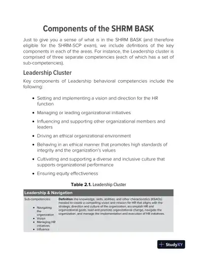 Preparing for the SHRM-SCP� Exam: Workbook and Practice Questions from SHRM, 2022 Edition (2022) - Page 16 preview image