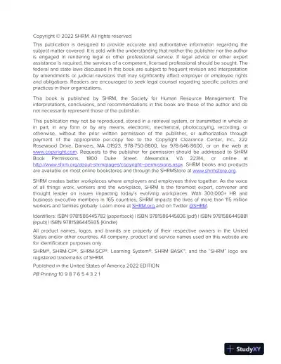 Preparing for the SHRM-SCP� Exam: Workbook and Practice Questions from SHRM, 2022 Edition (2022) - Page 5 preview image