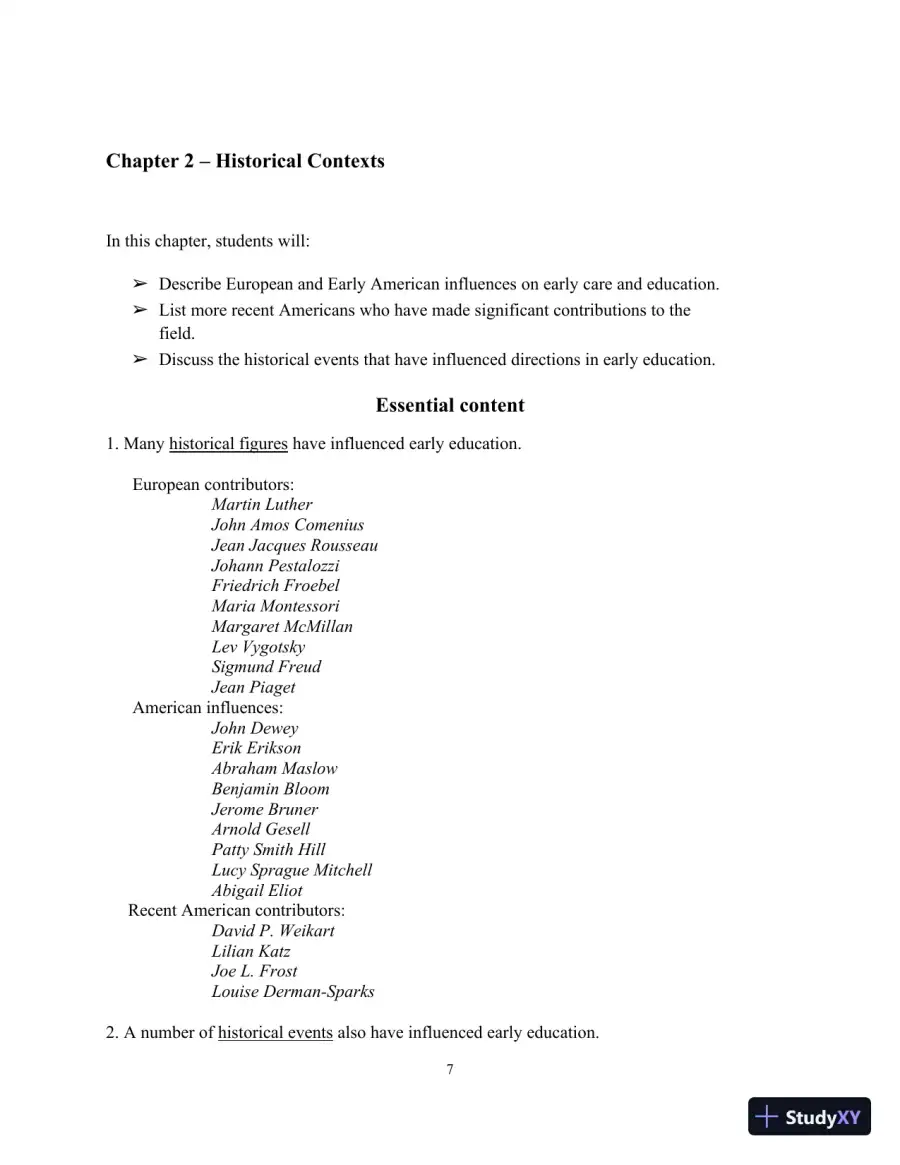 Class Notes for Teaching Young Children: An Introduction, 6th Edition, page 10