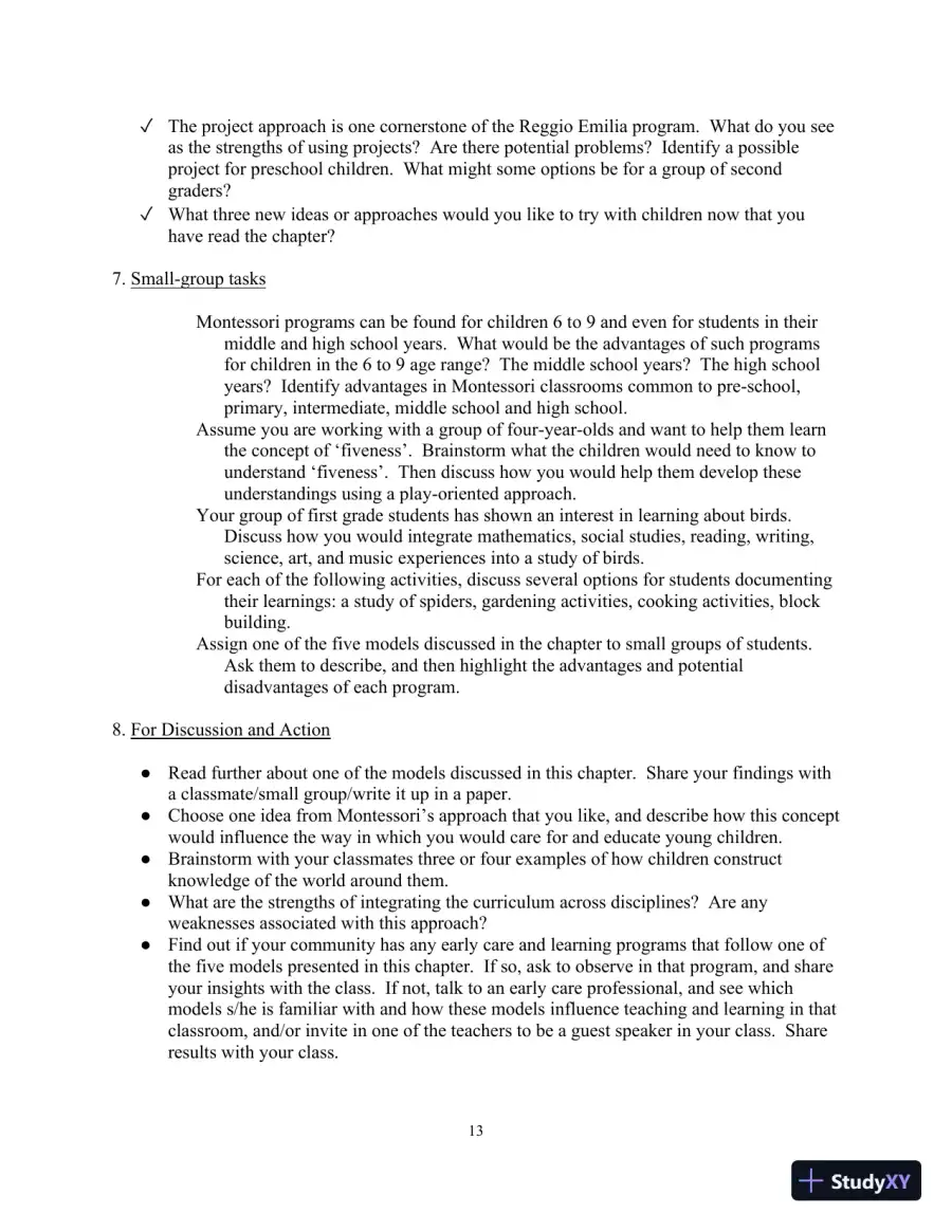 Class Notes for Teaching Young Children: An Introduction, 6th Edition, page 16