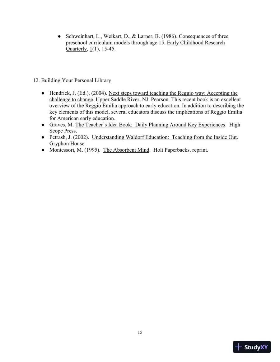 Class Notes for Teaching Young Children: An Introduction, 6th Edition, page 18