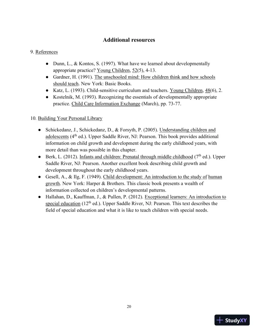 Class Notes for Teaching Young Children: An Introduction, 6th Edition, page 23