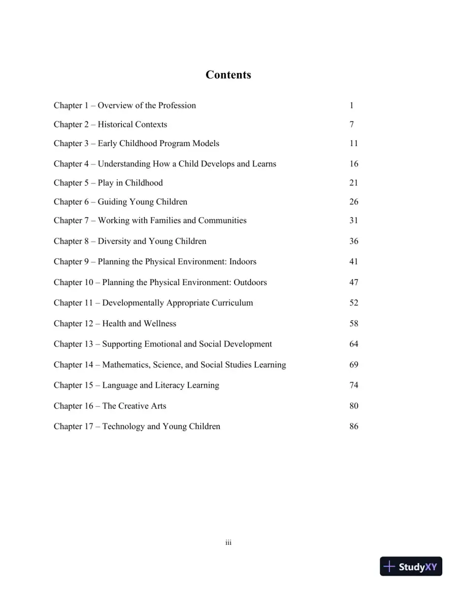 Class Notes for Teaching Young Children: An Introduction, 6th Edition, page 3