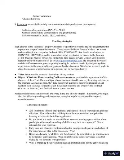 Class Notes for Teaching Young Children: An Introduction, 6th Edition - Page 6 preview image