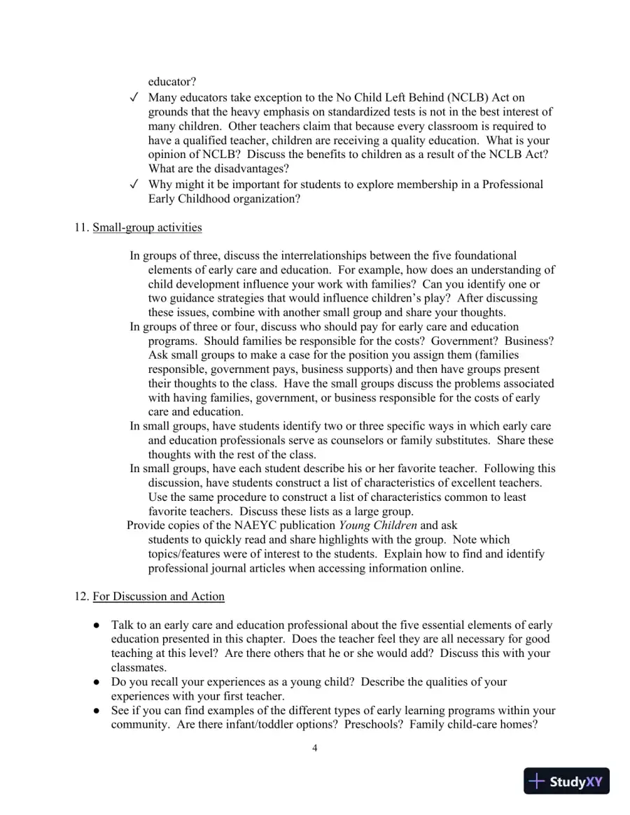 Class Notes for Teaching Young Children: An Introduction, 6th Edition, page 7