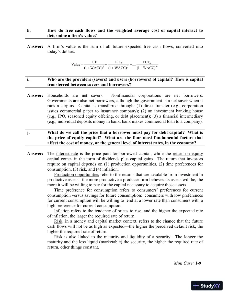 Financial Management: Theory And Practice, 2nd Edition Solution Manual, page 10