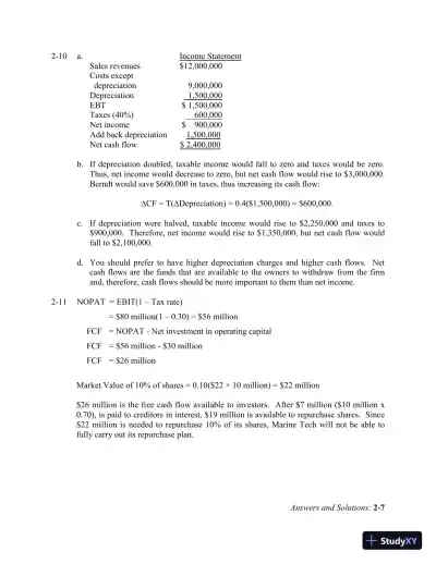 Financial Management: Theory And Practice, 2nd Edition Solution Manual - Page 19 preview image
