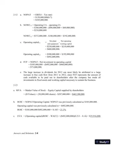 Financial Management: Theory And Practice, 2nd Edition Solution Manual - Page 20 preview image