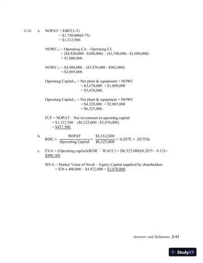 Financial Management: Theory And Practice, 2nd Edition Solution Manual - Page 23 preview image