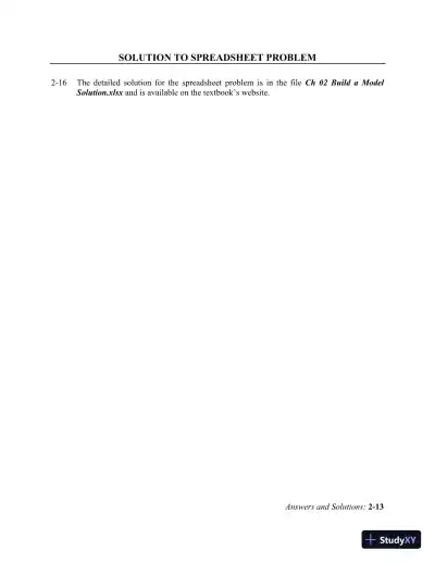 Financial Management: Theory And Practice, 2nd Edition Solution Manual - Page 25 preview image