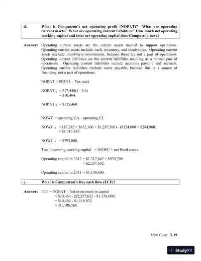 Financial Management: Theory And Practice, 2nd Edition Solution Manual - Page 31 preview image