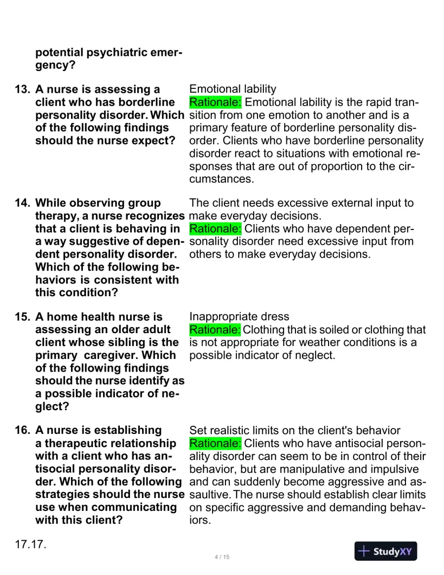 2021 ATI PN Proctored Exam with Answers (21 Solved Questions), page 5