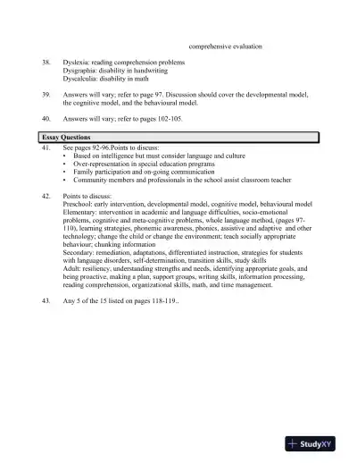 Teaching Students with Special Needs in Inclusive Settings, 5th Canadian Edition Test Bank - Page 13 preview image