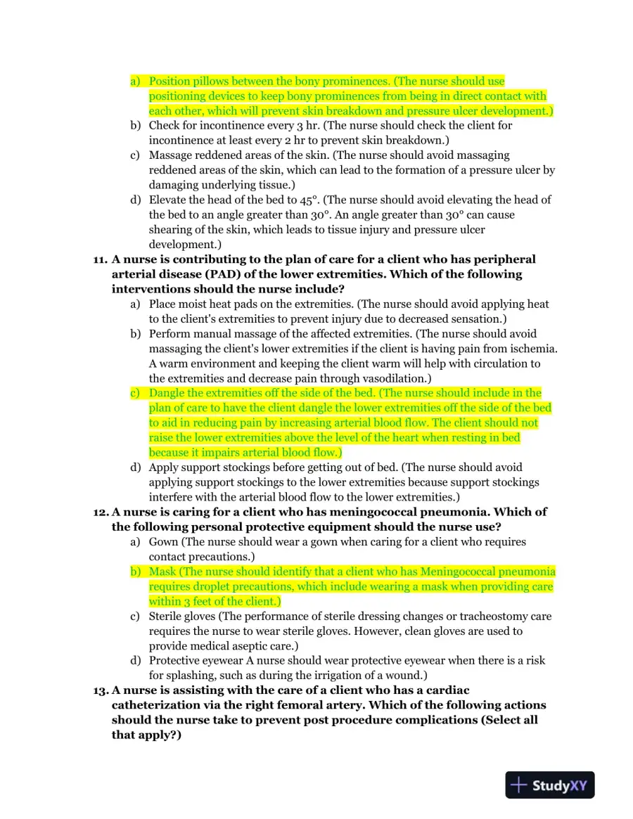 ATI Medical Surgical Nursing Proctored Exam With Answers (90 Solved Questions), page 5