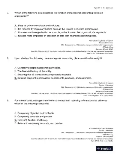 Managerial Accounting Tenth Canadian Edition Test Bank - Page 14 preview image