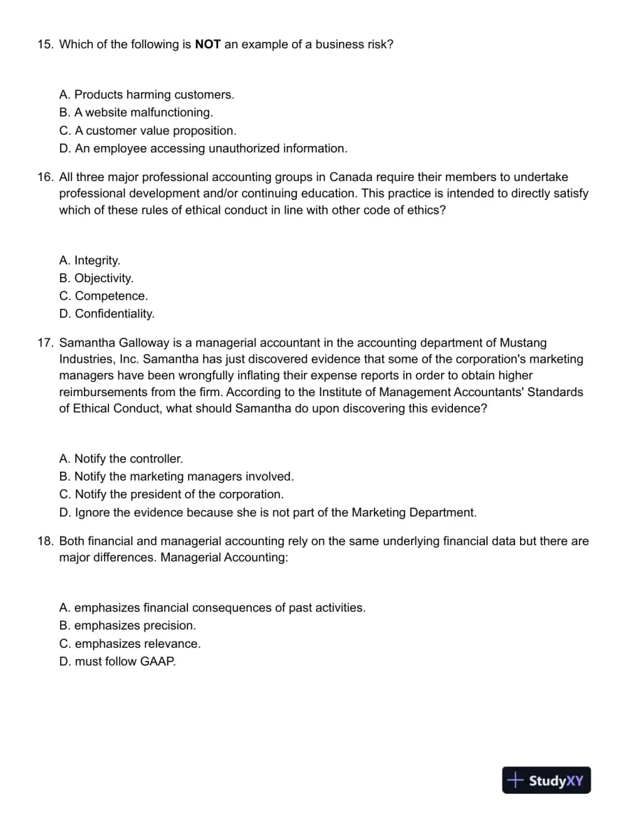 Managerial Accounting Tenth Canadian Edition Test Bank, page 5