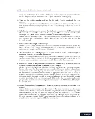 Solution Manual For Statistics for Nursing Research: A Workbook for Evidence-Based Practice, 3rd Edition - Page 10 preview image