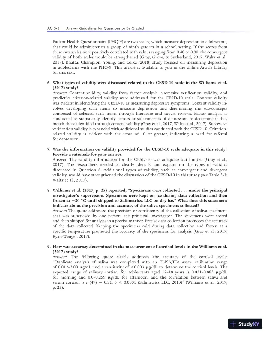 Solution Manual For Statistics for Nursing Research: A Workbook for Evidence-Based Practice, 3rd Edition, page 14