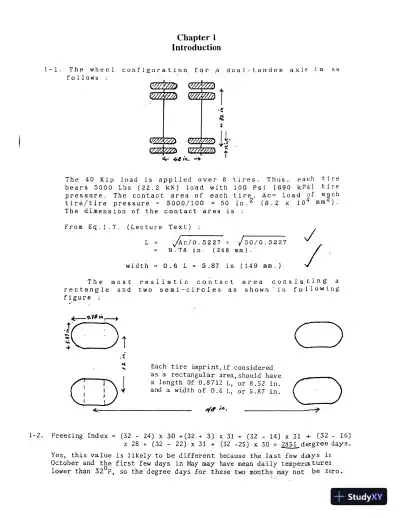 Solution Manual For Pavement Analysis And Design, 2nd Edition - Page 3 preview image