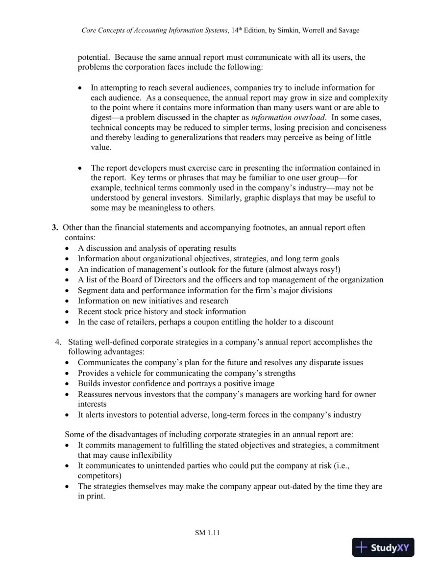 Solution Manual for Core Concepts of Accounting Information Systems, 14th Edition, page 16