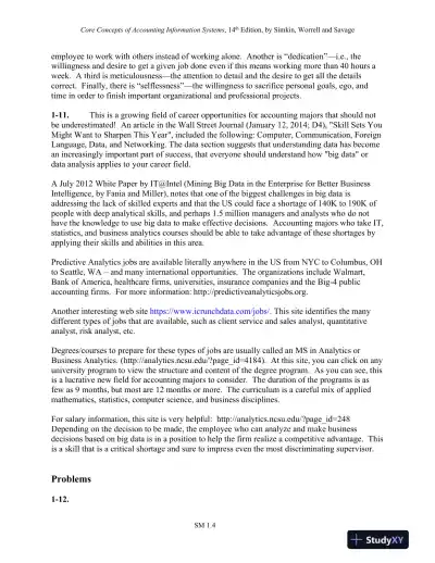 Solution Manual for Core Concepts of Accounting Information Systems, 14th Edition - Page 9 preview image