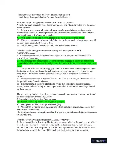 Financial Management and Derivatives: A Problem-Solving Assignment - Page 3 preview image