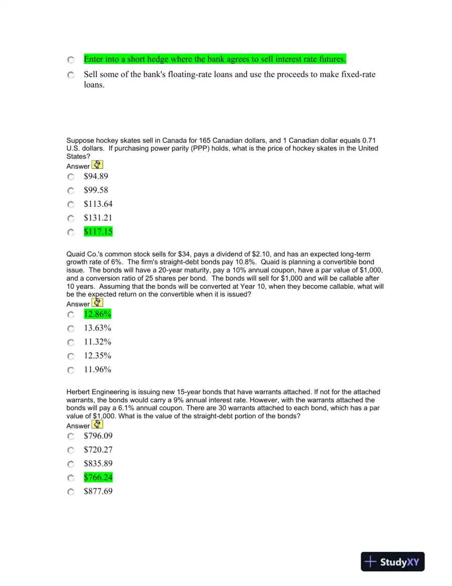 Financial Management and Derivatives: A Problem-Solving Assignment, page 5
