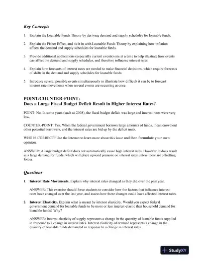 Financial Markets And Institutions, Abridged, 11th Edition Solution Manual - Page 13 preview image