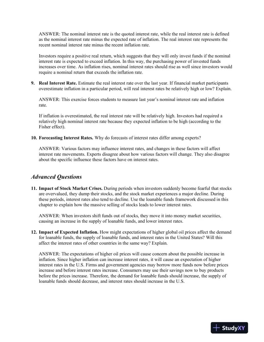Financial Markets And Institutions, Abridged, 11th Edition Solution Manual, page 15