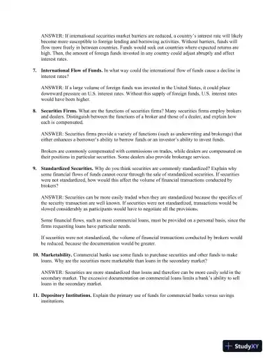 Financial Markets And Institutions, Abridged, 11th Edition Solution Manual - Page 5 preview image