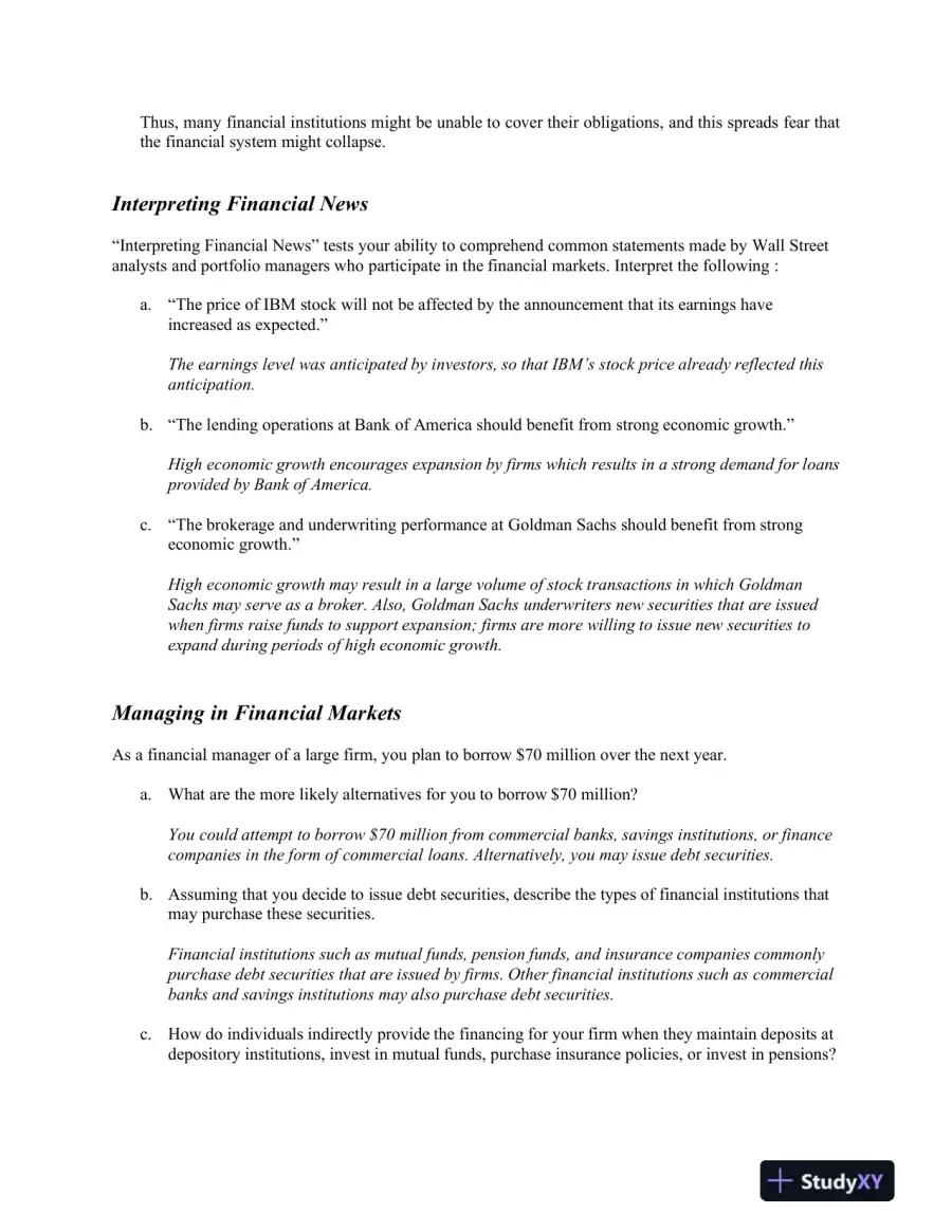 Financial Markets And Institutions, Abridged, 11th Edition Solution Manual, page 9