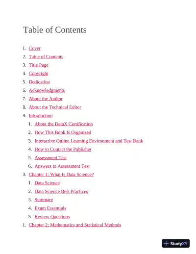 CompTIA DataX Study Guide: Exam DY0-001 (2024) - Page 3 preview image