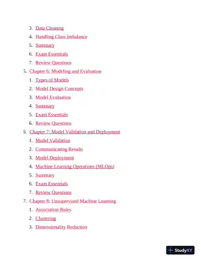 CompTIA DataX Study Guide: Exam DY0-001 (2024) - Page 5 preview image