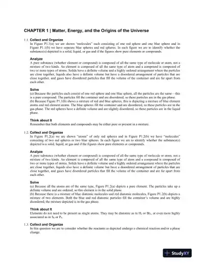 Solution Manual for Chemistry: The Science in Context, 3rd Edition - Page 1 preview image